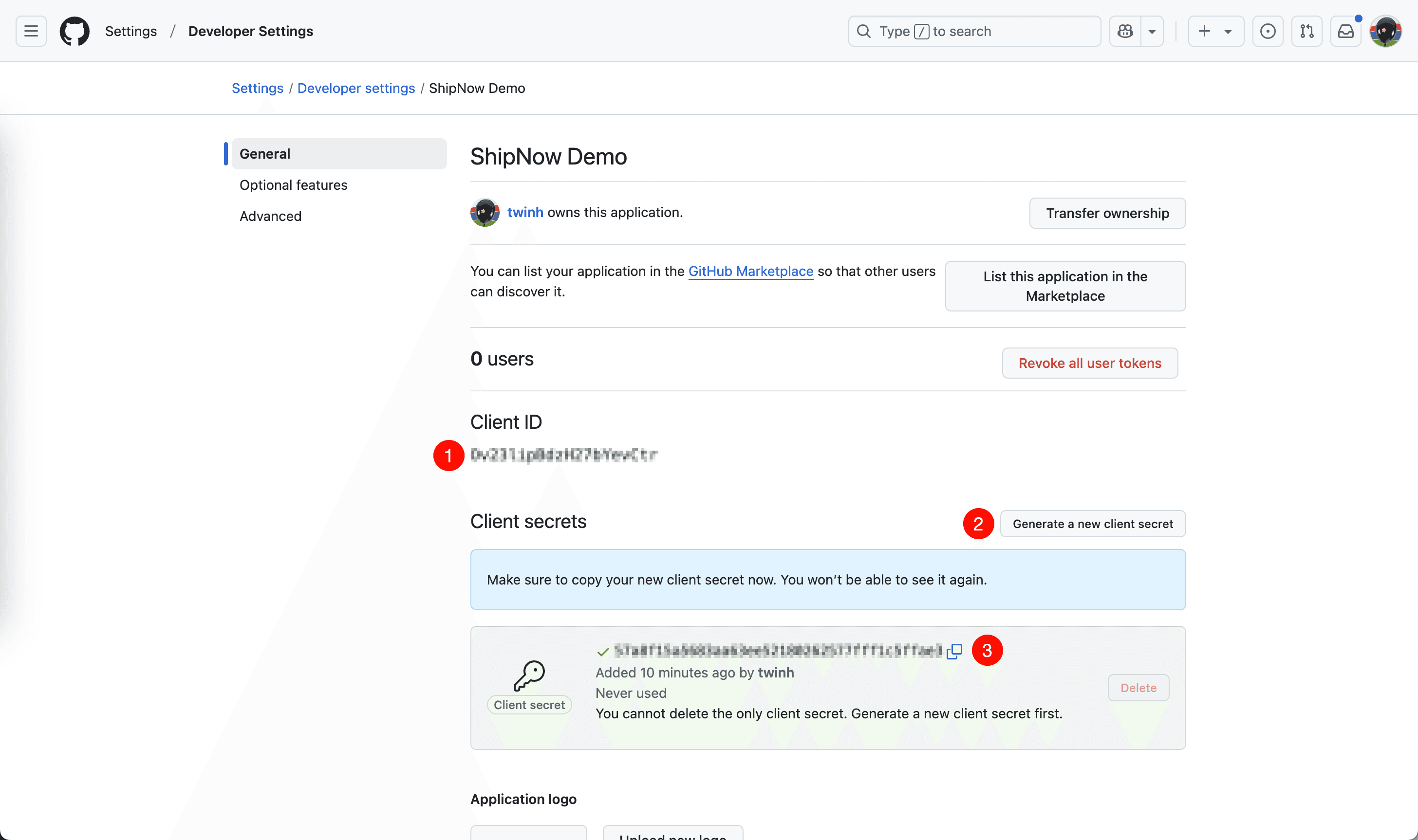 生成客户端密钥