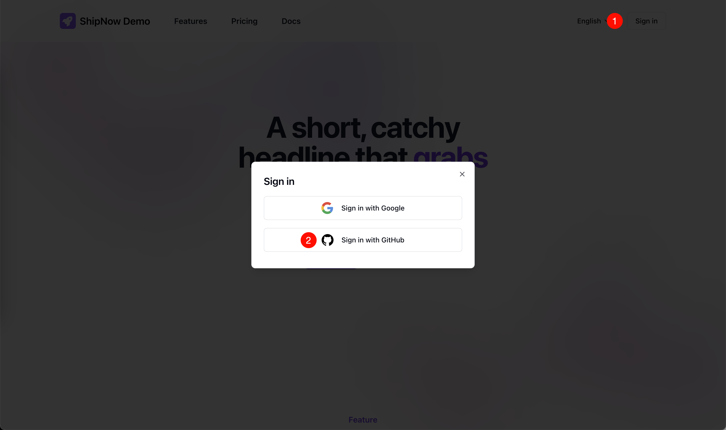 使用 GitHub 登录